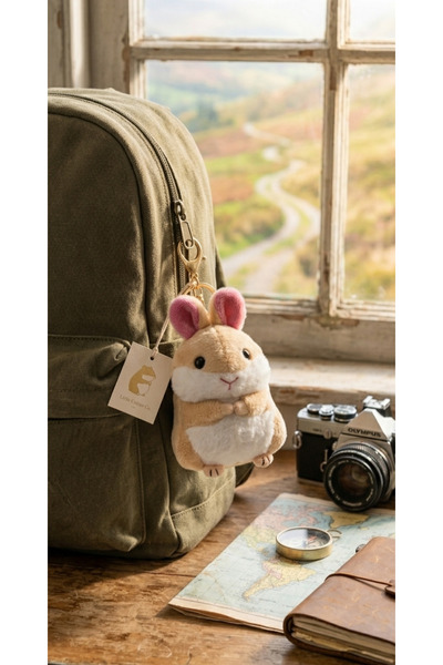Şirin Sevimli Peluş Hamster Anahtarlık – Doğum Günü Hediyesi – Pofuduk Tavşan...
