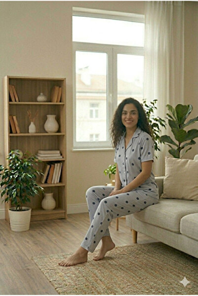 LXL Γυναικείο Σετ Πιτζάμες με Πουκάμισο