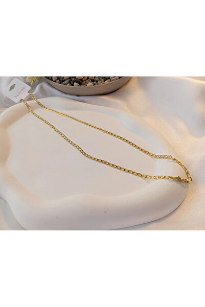 XUPING JEWELRY Euro Aksesuar Xuping 14 Ayar Altın Kaplama Klasik Zincir Kolye...