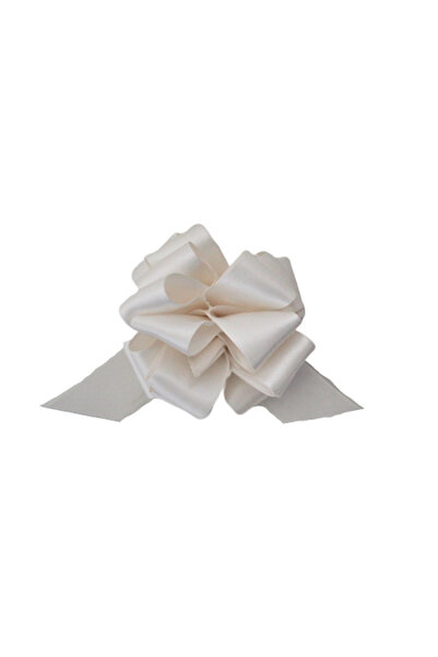 BRIZZOLARI White self-forming satin bow
