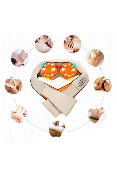 Powermaster Neck, Back, Shoulder, Whole Body Pillow Type Massage Tool, Neck Hanging Rubbing Massager