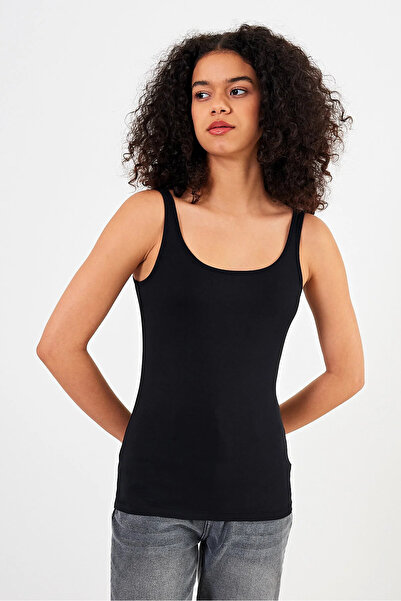 VENA Kadın Marci Slim Fit Atlet - Siyah