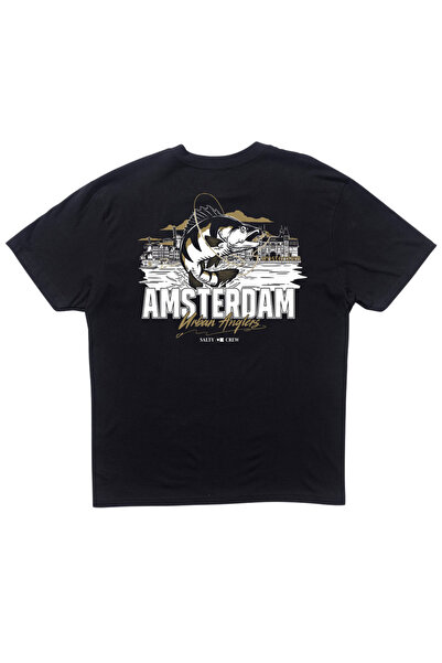 Salty Crew Αμστερνταμ Αστικοί Ψαράδες Μπλουζάκι Μαύρο L