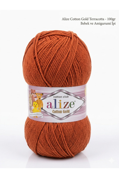 Alize Cotton Gold Örgü İpi Kiremit Kod:36