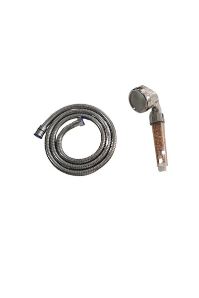 Movidic Κεφαλή ντους με φίλτρο και σπιράλ από ανοξείδωτο ατσάλι 1,5μ.