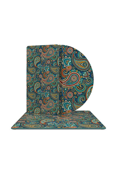 Decovetro Cam Presentation Serving Plate 3-Piece Mixed Set with Shawl Pattern