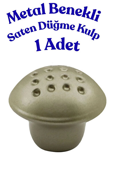 KAYRA LEATHER CRAFT Klc Metal Speckled Round Satin Button Handle - Modern Dra...