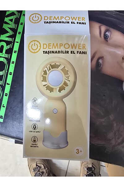 DEMPOWER Taşınabilir El Fanı şarzli Dahili Bataryali