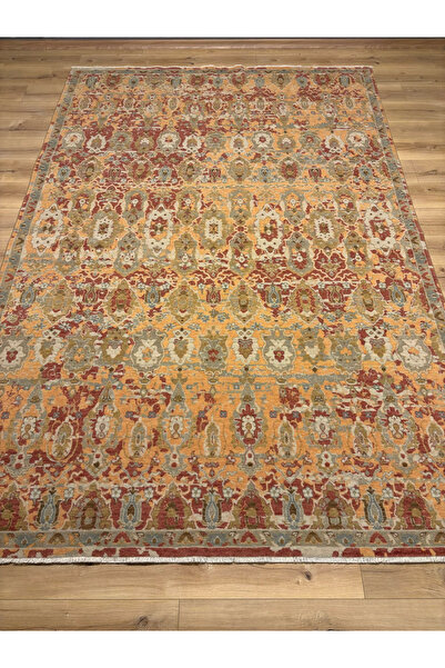 Akarsu PREMİUM %100 SAFYÜN KÖKBOYAMA+EL İŞÇİLİĞİ MEVCUT+200x300 EBATLI+6 M2 HALI