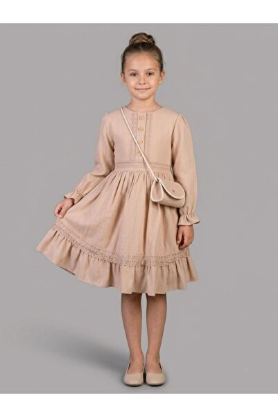 Cherrys Bebek Παιδικό φόρεμα με δαντέλα Papatya