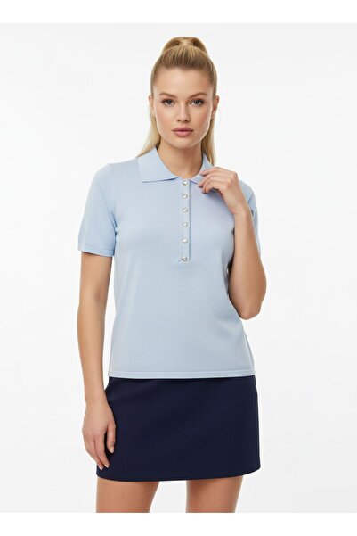 Noi Belis Πλεκτή Μπλούζα με Γιακά Πόλο Απαλής υφής SS26BZ0027