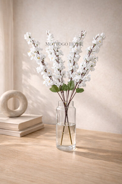 Mottogo Τεχνητό διακοσμητικό μπουκέτο με άνθη κερασιάς, ανοιξιάτικο κλαδί