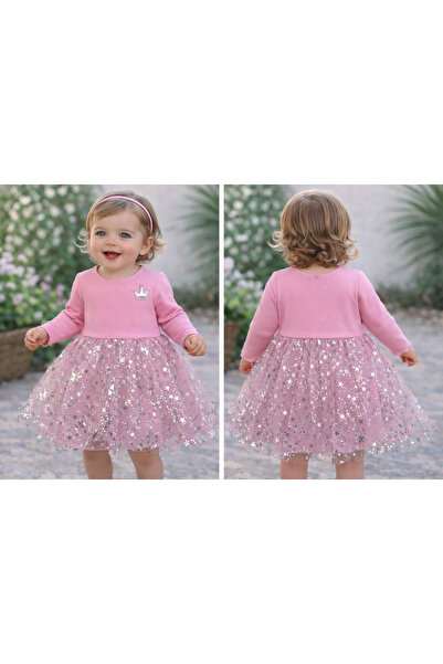 Bilge Trend Παιδική φούστα για κοριτσάκια, ροζ φόρεμα πριγκίπισσας με σχέδιο ...