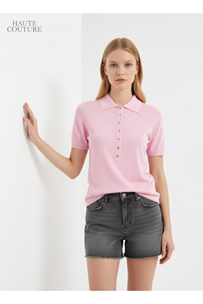 Noi Belis Polo Yaka Yumuşak Dokulu Triko Bluz SS26BZ0027