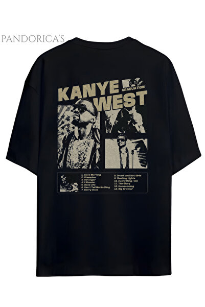Grafftee Clothing Pandorica's Kanye West Tasarımı Sırt Baskılı Unisex Pamuklu...