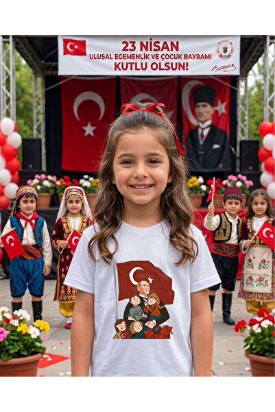 LORVEX Μπλουζάκι με στάμπα από βαμβάκι με θέμα την 23η Απριλίου, Unisex για π...