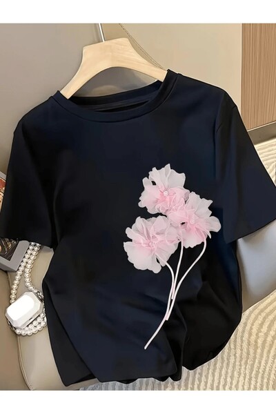 oneagılyazı Μπλουζάκι με στάμπα. Κοντομάνικο καλοκαιρινό & ανοιξιάτικο casual...