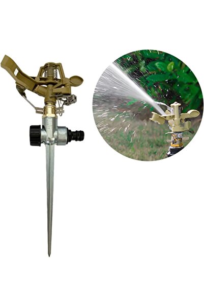 Altınkayaticaret Metal Gövde Kazıklı Çat Çat Fıskiye 30-360 Derece Ayarlanabi...
