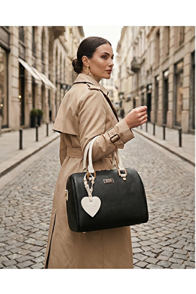 Vakko Couture Vkko 25'lik spedy,Siyah Krem Çanta, A+ Plus Ürün,EN :15 Cm BOY ...