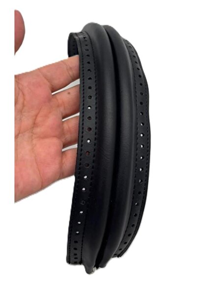 angel çanta aksesuar Κρυφή τσάντα δερμάτινη οβάλ μαύρου χρώματος 19 εκ.