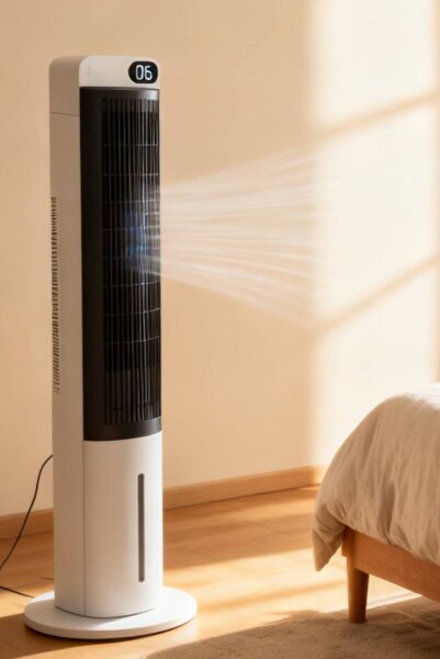 The Wlue 70W Uzaktan Kumandalı Buzlu Kule Vantilatör Fan Zaman Ayarlı