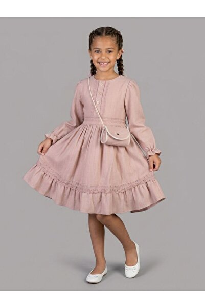 Cherrys Bebek Παιδικό φόρεμα με δαντέλα Papatya