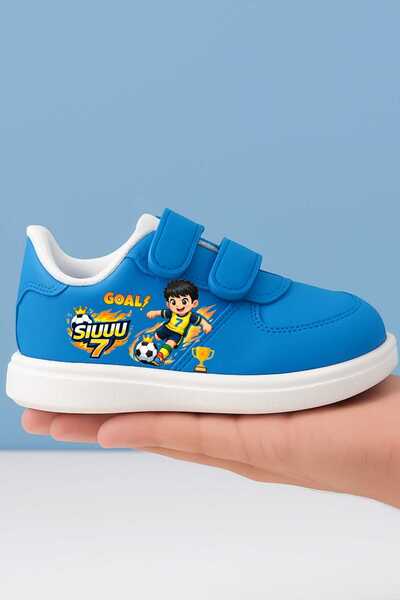 amazoondesing TSiuuuu Goat 78 pantofi sport pentru băieți cu imprimeu de fotb...