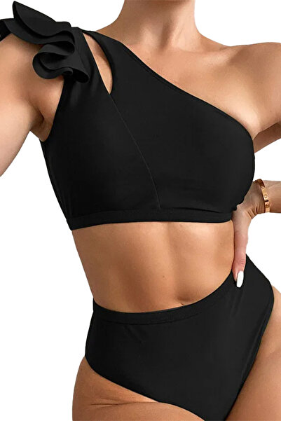 EFAYN.RO Women's swimsuit, 2 pieces, bustier top and high waisted panties, si...