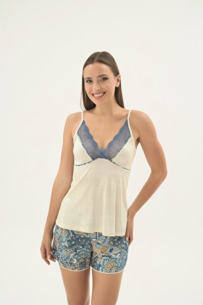 Sevim 17586 Women's Thin Strap Shorts Set