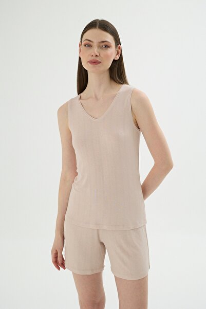 Sevim 17860 Women's Wide Strap Shorts Set