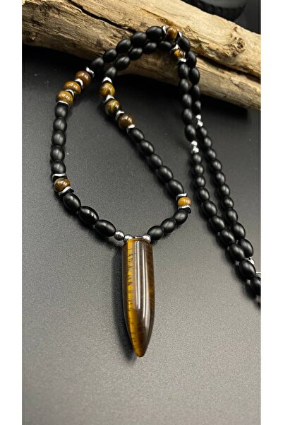 magıcgrange Iron Will ™   Tiger's Eye Natural Stone Men's Necklace – Premium ...