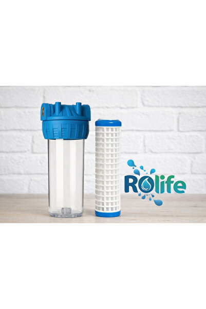 Rolife SU ARITMA CİHAZI 10 İNÇ Ön Filtre Filtre 3/4" Kabı Ve Yıkanabilir Filtre
