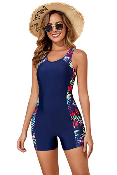 EFAYN.RO Swimsuit, one piece, comfortable sports model with floral print, siz...