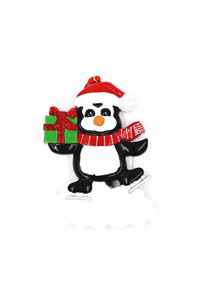 Gift Design Διακοσμητικός μαγνήτης - Πιγκουίνος με δώρο, σκούφο, κασκόλ και π...