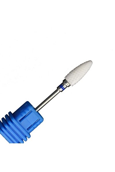 amma Gel Lac Cap de Freza conic, ceramica, pentru gel, duritate ridicată, alb...