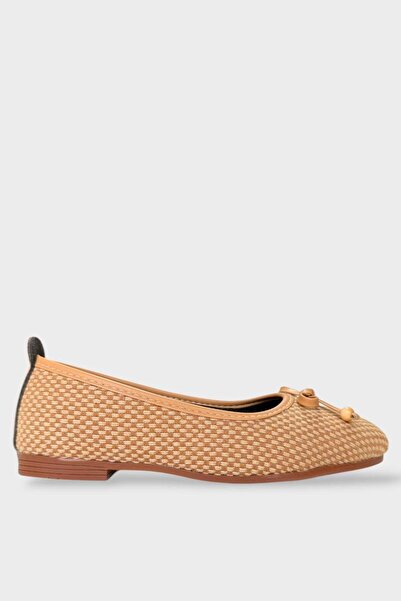 Liger Καρό Φιόγκος με Ξύλινη Λεπτομέρεια από Χάντρες Γραφείου Καθημερινά Γυνα...