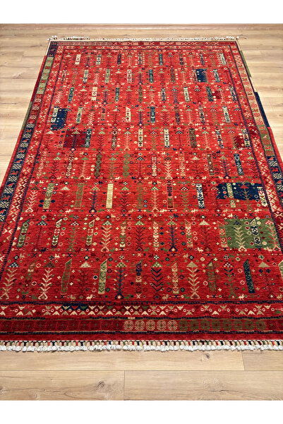 Akarsu PREMİUM %100 SAFYÜN KÖKBOYAMA+EL İŞÇİLİĞİ MEVCUT+200x300 EBATLI+6 M2 HALI