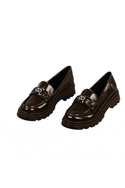 AYAKKABIMOOD Γυναικεία Loafer Casual Παπούτσια SL2001 V Buckle