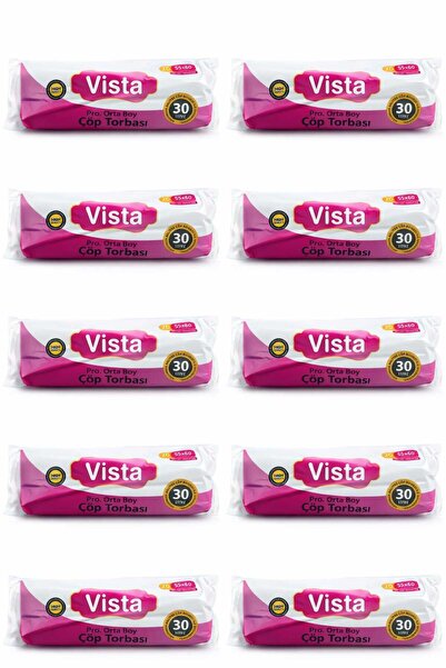 VISTA ORTA BOY ÇÖP POŞETİ x10'lu