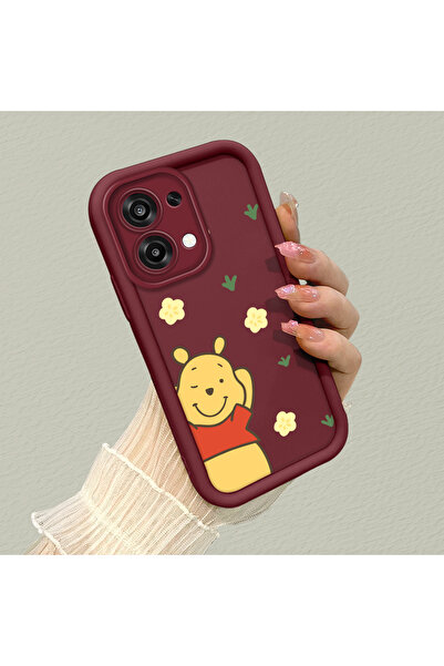 ARTISHELL Oppo A6 Pro 4G/5G Uyumlu Winnie the Pooh desenli, lüks silikon tele...