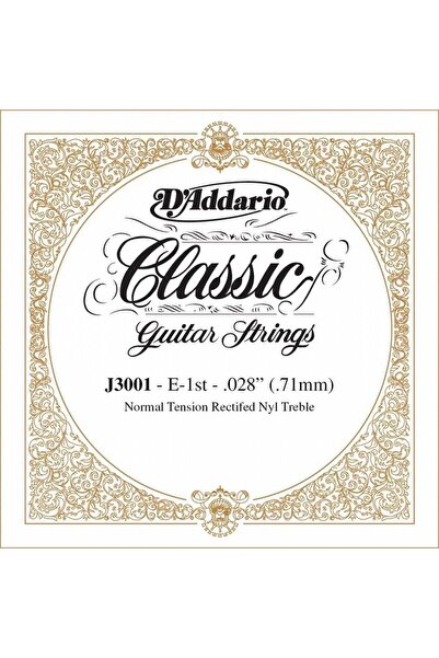 Daddario D’Addario J3001 Klasik Gitar Tek Tel – Naylon, Normal