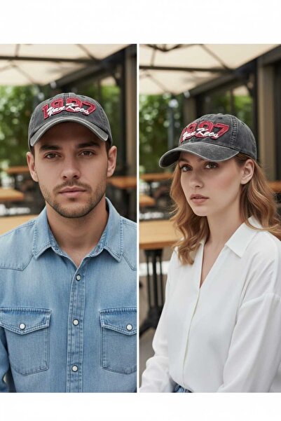 Aware Time Unisex Özle Washed Denim Cap Hat