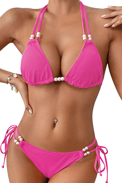 EFAYN.RO Swimsuit, 2-piece set, playful pattern, delicate accessories, size X...