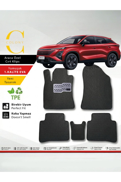 COLONY Yeni Omoda 5 Hücreli Premium 1.Kalite Eva Paspas Seti Paspas Takımı & ...