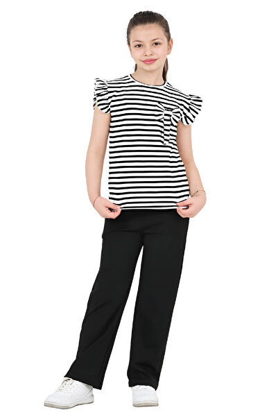 MODANINO Set pentru fete cu volane la umeri și detaliu fundă, 4-8 ani 12576