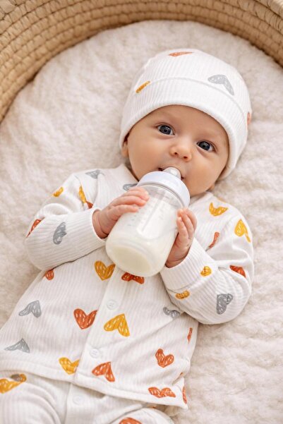 BYS BABY FASHION طقم ملابس للأطفال حديثي الولادة من قماش ريبورتو مكون من 3 قط...