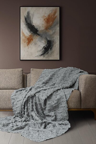 Latuda Home Ponela Koltuk Örtüsü Kaymaz Bohem Punch Kabartmalı 110x175 cm 2 A...