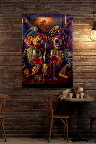 Vagonik Αστείος σκύλος αστυνομίας με μοντέρνο σχέδιο, μοτίβο ταπετσαρίας τοίχ...