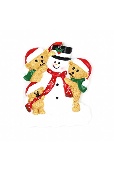 Gift Design Μαγνητική διακόσμηση - Χιονάνθρωπος και οι 3 μικρές αρκούδες