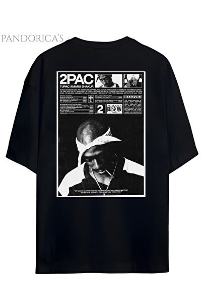 Grafftee Clothing Pandorica's Tupac Shakur Tasarımı Sırt Baskılı Unisex Pamuk...